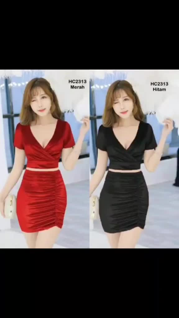 STELAN WANITA BLUDRU VELVET KERAH V