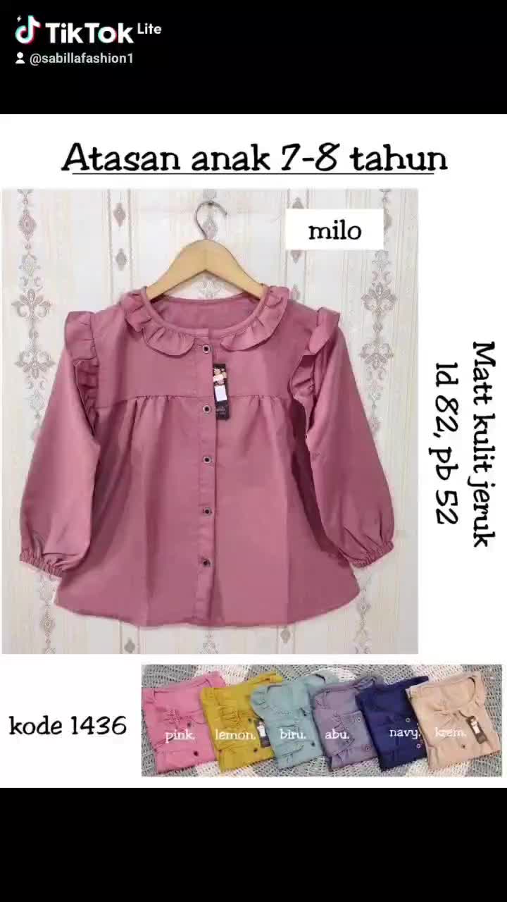 [113] Long Tunik Polo Linen anak Tanggung 9-10 11-12 & 13-14 Tahun Model Polosan Simple & Hijab Katun Paris Premium