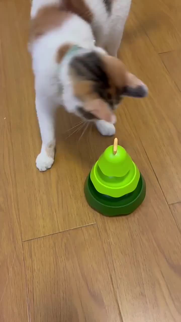 Mainan Korsel Kucing Tiga Lapis/ Menara Mainan Kucing Peliharaan Mainan Kucing Interaktif/ Perlengkapan Hewan Peliharaan