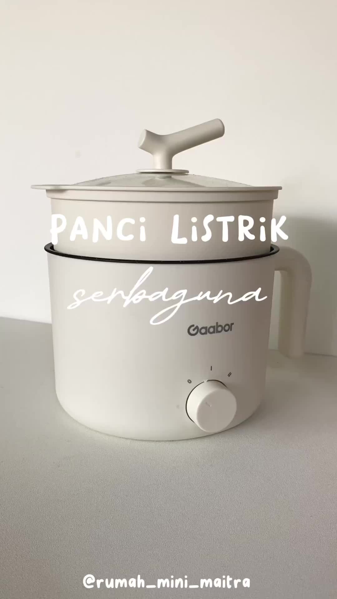 [Exclusive Seahub] Gaabor Panci Listrik Anti Lengket Kapasitas 1.5L Serbaguna Sehat dan Aman Digunakan / GR-N15A