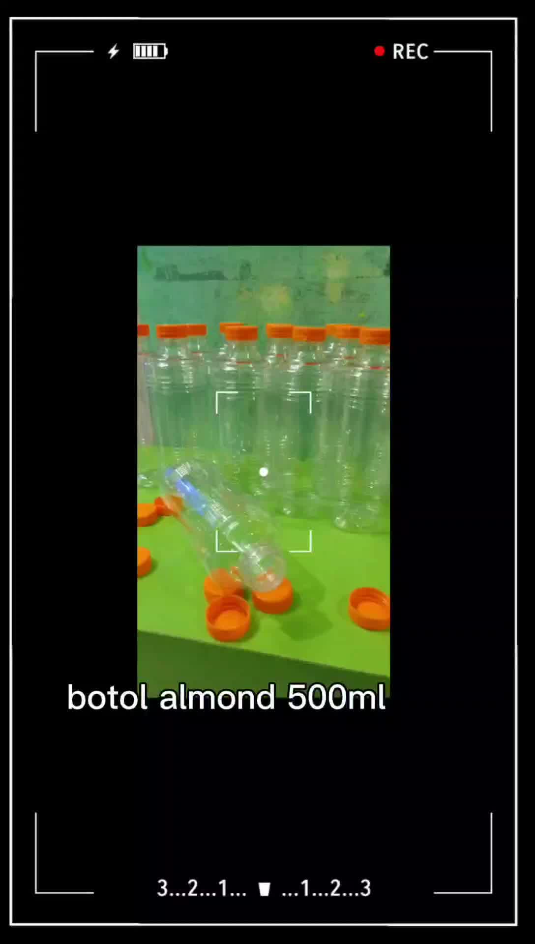 10 PCs Botol almond 500m teball ( 1 paket isi 10 pcs ) Bottles Minuman