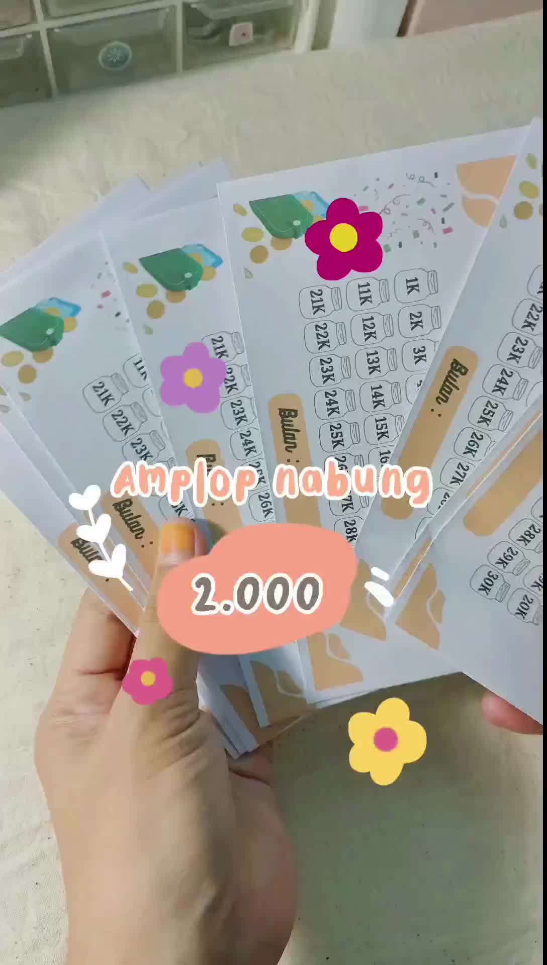 Amplop Target|Amplop Nabung|Amplop Saving Challenge|Tabungan|30 Hari