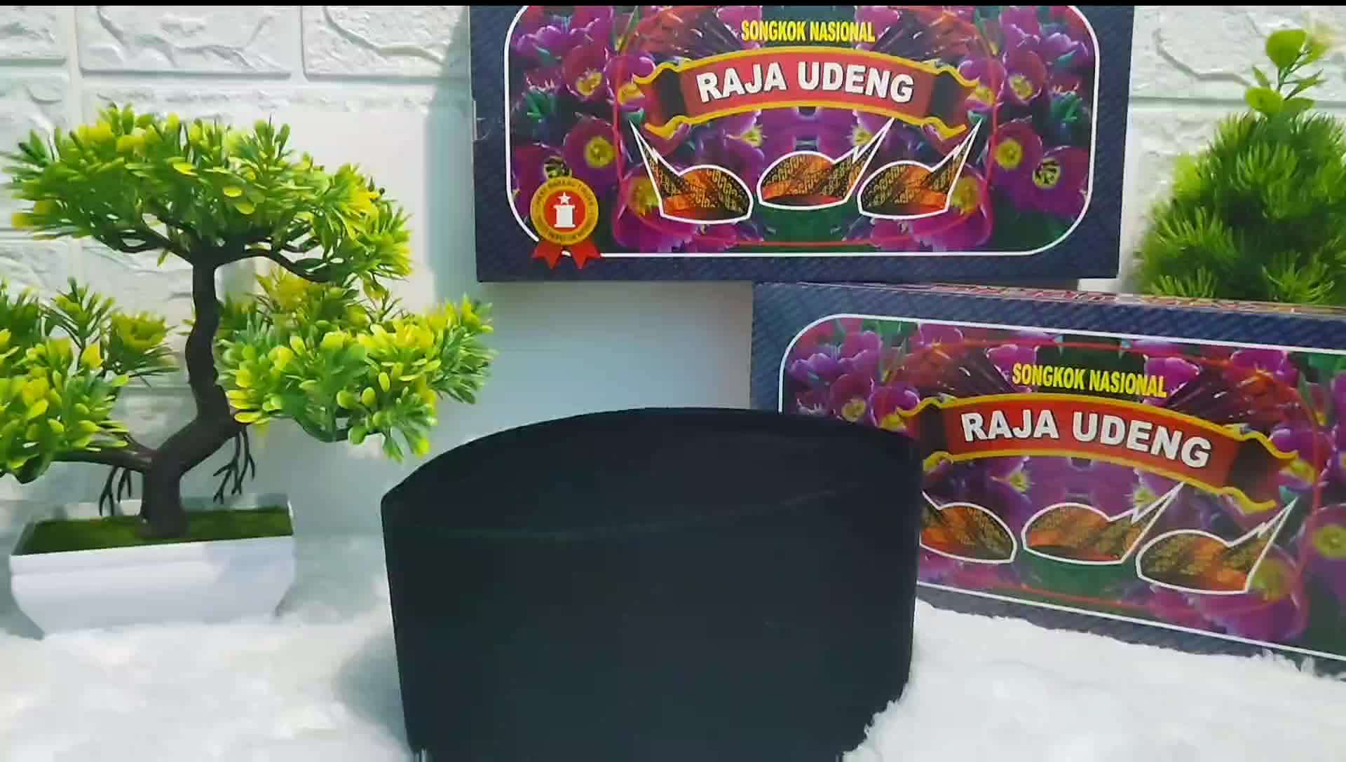 100% Original Peci Raja Udeng TINGGI 9, Dan 10 Peci Hitam, Raja Udeng, Polos Songkok