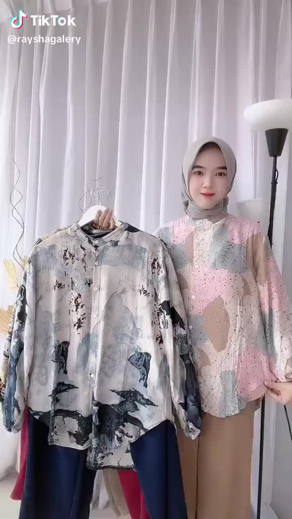 Raysha Set Motif | Setelan Rayon Mix Crinkle  Model Kekinian
