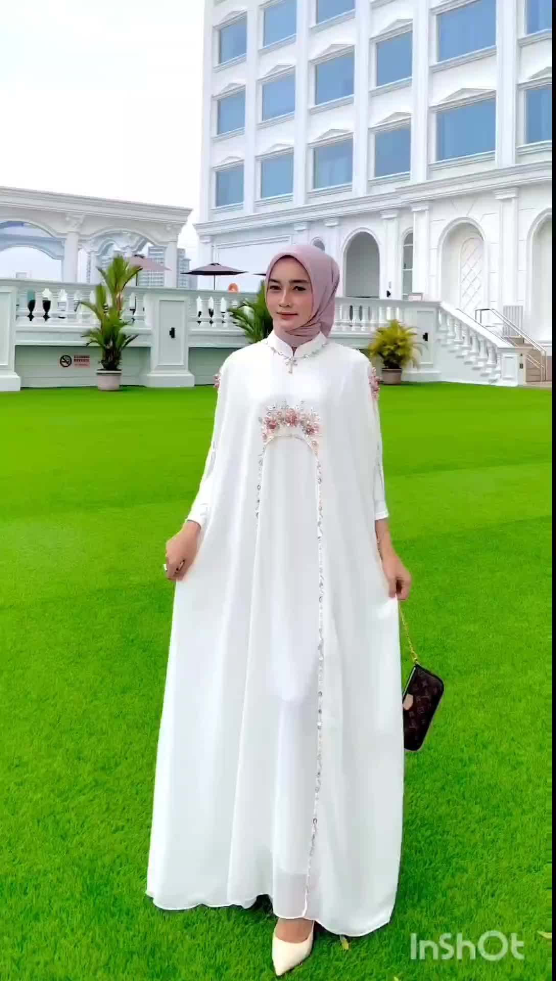 KAFTAN DAHLIA "TANPA DALAMAN" Lebaran Formal Panjang Mewah