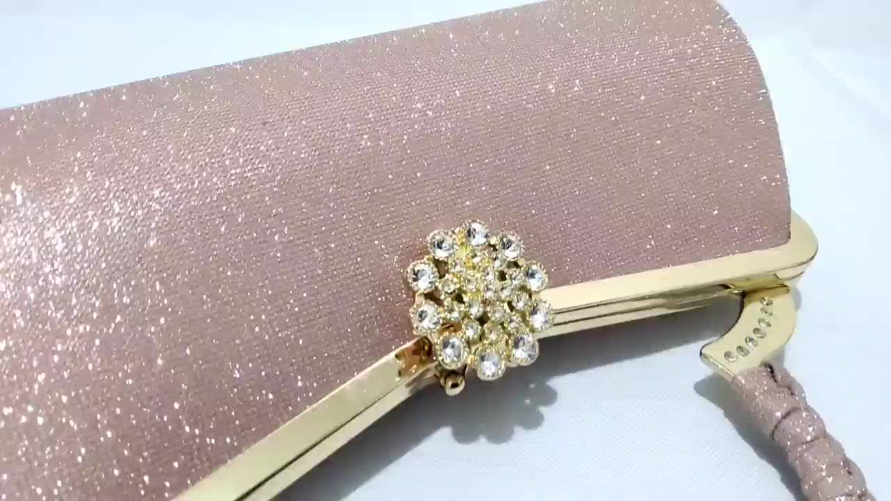 FARNELL - Clutch Pesta Wanita Diamond Cantik Glitter Bisa Selempang 2928