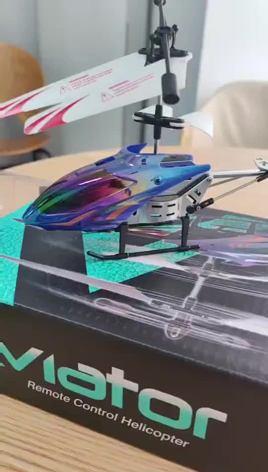 Tatajoy Helikopter Remote Control 3.5 Channel Mainan Terbang RC Paduan RC Helicopter dengan Lampu Ekor Berwarna Mainan Terbang Keren Baterai Dewasa