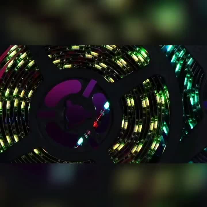 p plus  Lampu Led Strip RGB Warna warni 2835 Waterproof Komplit set Adaptor  Remote 5M   lampu kamar aesthetic lampu led kamar alat kamar jadi estetik promo elektronik termurah lampu tidur aesthetic lampu kamar tidur biru hijau merah