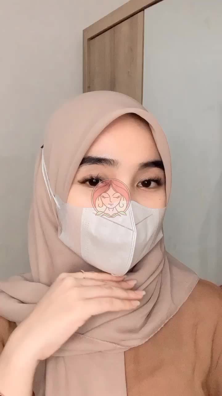 Masker Duckbill Garis 3 Ply Face Mask - 1 Box Isi 50 Pcs