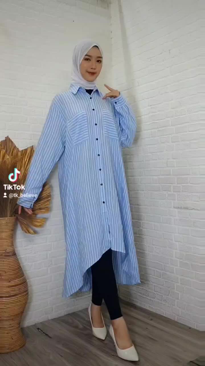 BELIEVE-NEW LONG TUNIK KEMEJA SALUR KATUN IMPOR LD 120CM SL-8050 ️/ LONG TUNIK WANITA / TUNIK WANITA KEKINIAN VIRAL / DRES KEKINIAN VIRAL