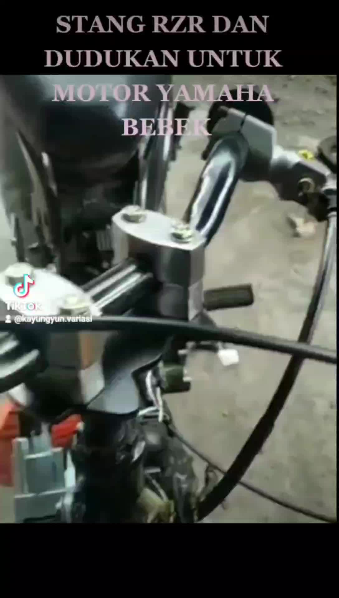 PAKETAN STANG RZR DAN DUDUKAN STANG UNTUK MOTOR BEBEK DAN MATIC YAMAHA HONDA SUZUKI Motorcycle Racing Trail Motorcycle Racing