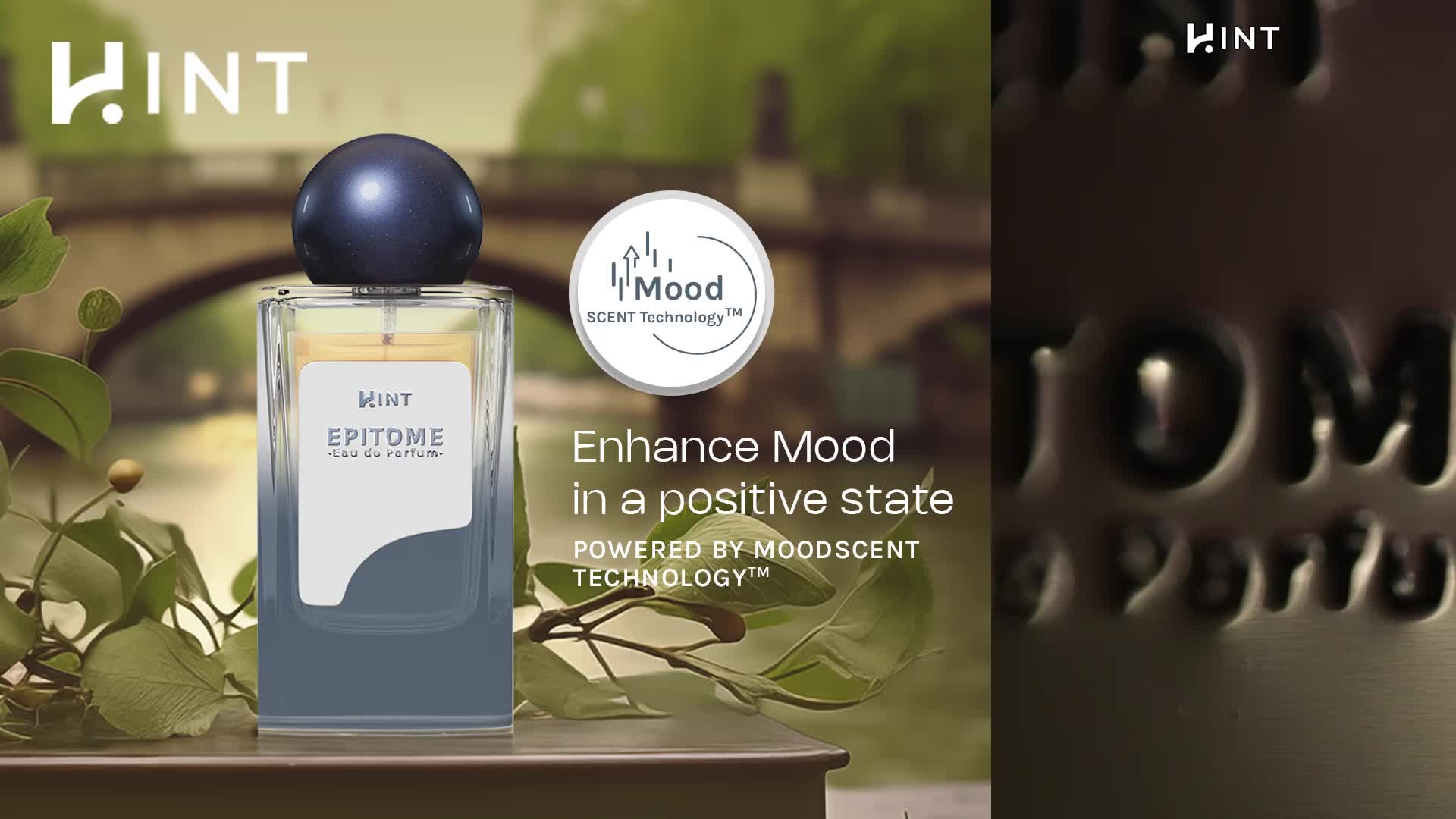 HINT Fragrance - Epitome 50ML Eau de Perfume- Unisex - Aromatic Woods Scent - MoodScent Technology -  Wangi Basil dan Atlaswood yang Membuat Suasana Hati Berenergi dan Bersemangat