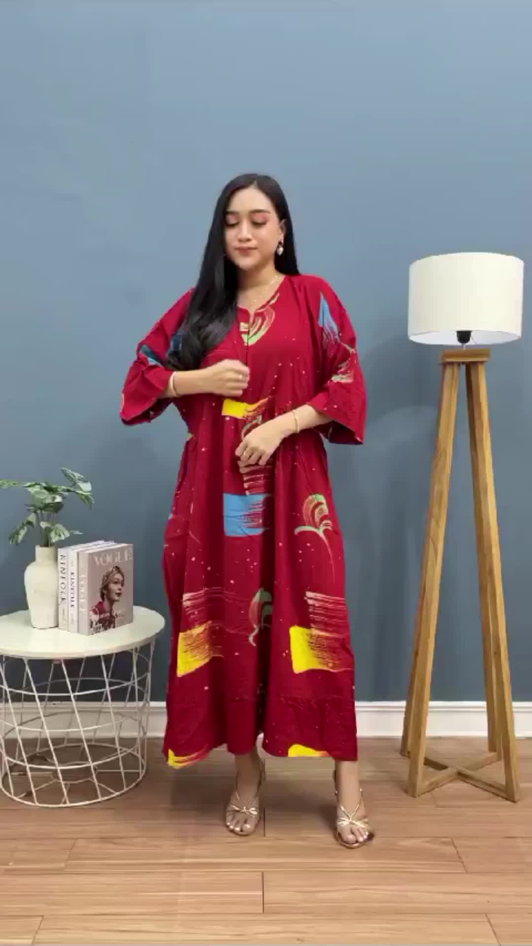 Daster Wanita Jumbo Ld 140 cm Resleting Depan Busui Bumil Motif Lukis Terbaru Dress Bahan Rayon Super Dress