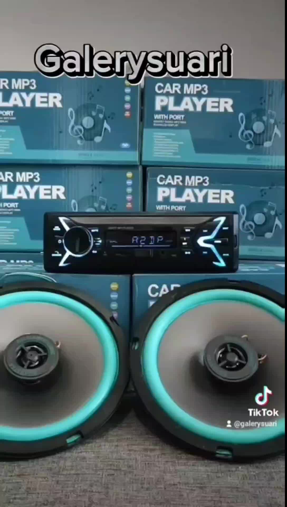 PROMO SUPER!!! TAPE MOBIL AUDIO BLUTUT + 2 SPEAKER SUBWOFER 6,5 INCH RADIO BLUETOOTH LCD AC/DC USB LAMPU RGB BISA COD