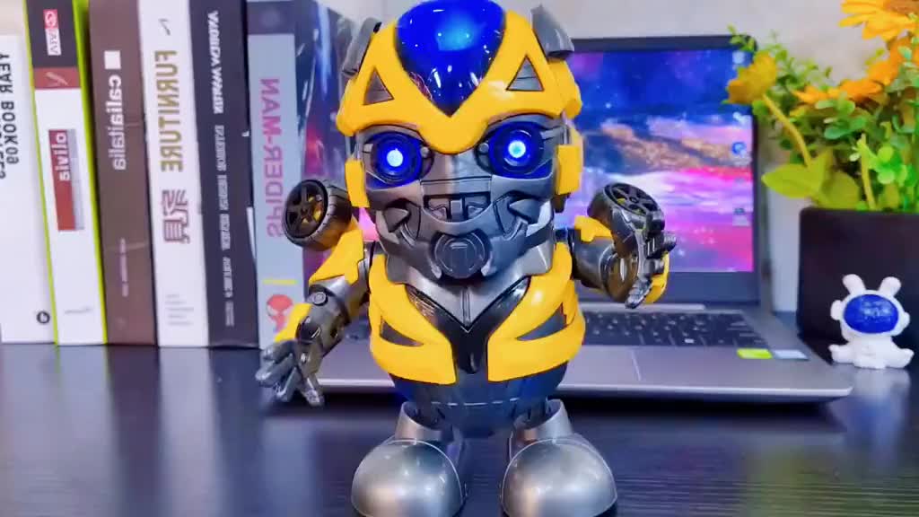 COD Mainan anak Dancing Robot Bumblebee / Bumblebee with LED / Super Hero Control Remote Toys