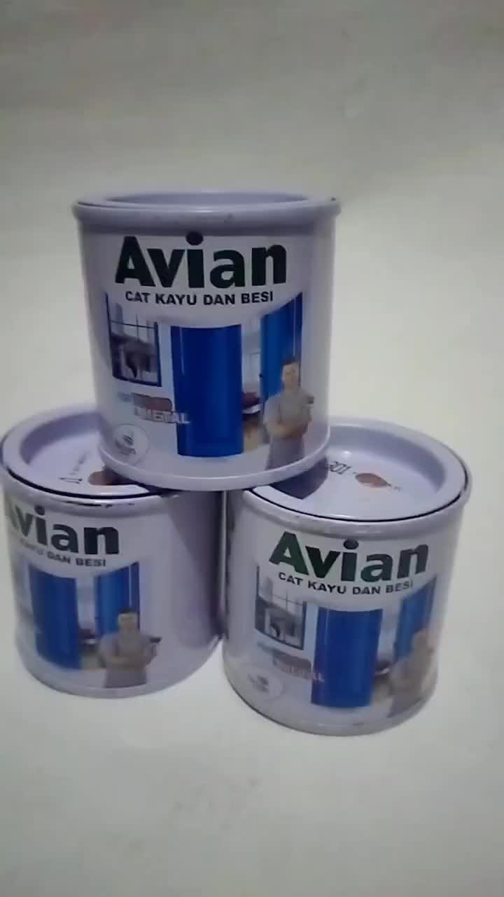 Avian Cat kayu dan besi 100 cc warna lengkap cat COD Biru Black Kuning Merah Ungu Hijau Kaleng Paint White