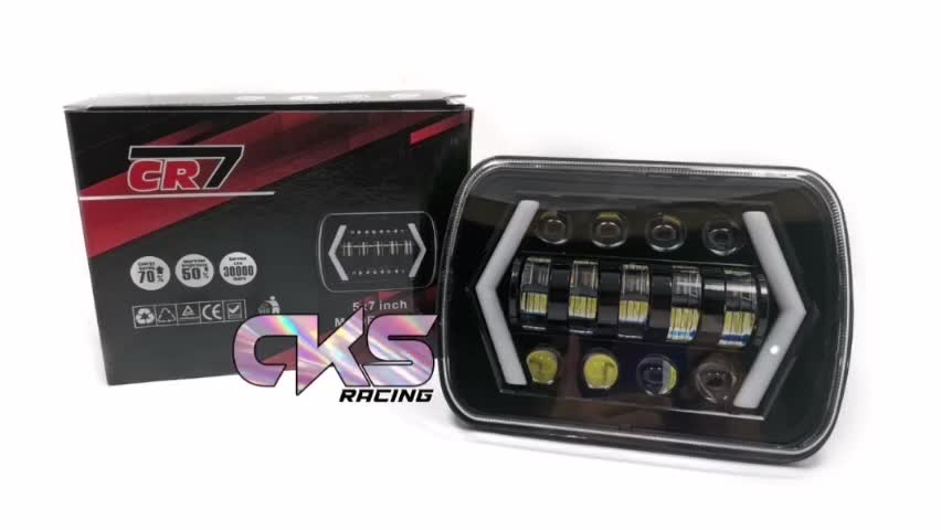 LAMPU LED DAYMAKER 13 MATA 5X7 INCH KOTAK JEEP KATANA TAFT FEROZA L300 HEADLAMP DAYMAKER KOTAK JEEP FEROZA L300 TAFT