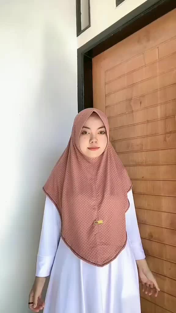 Jilbab Instan Harian Mewah Polos Jersey Cubit/Jilbab Nahla Clarisa Rizfa  Cantik  Muslim Kerudung instan Tebal