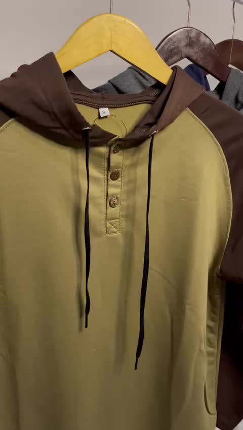 kaos pria distro original lengan panjnag bertopi Polos Katun Santai /kaos bertopi lengan panjang / kaos hoodie lengan panjang /kaos reglan