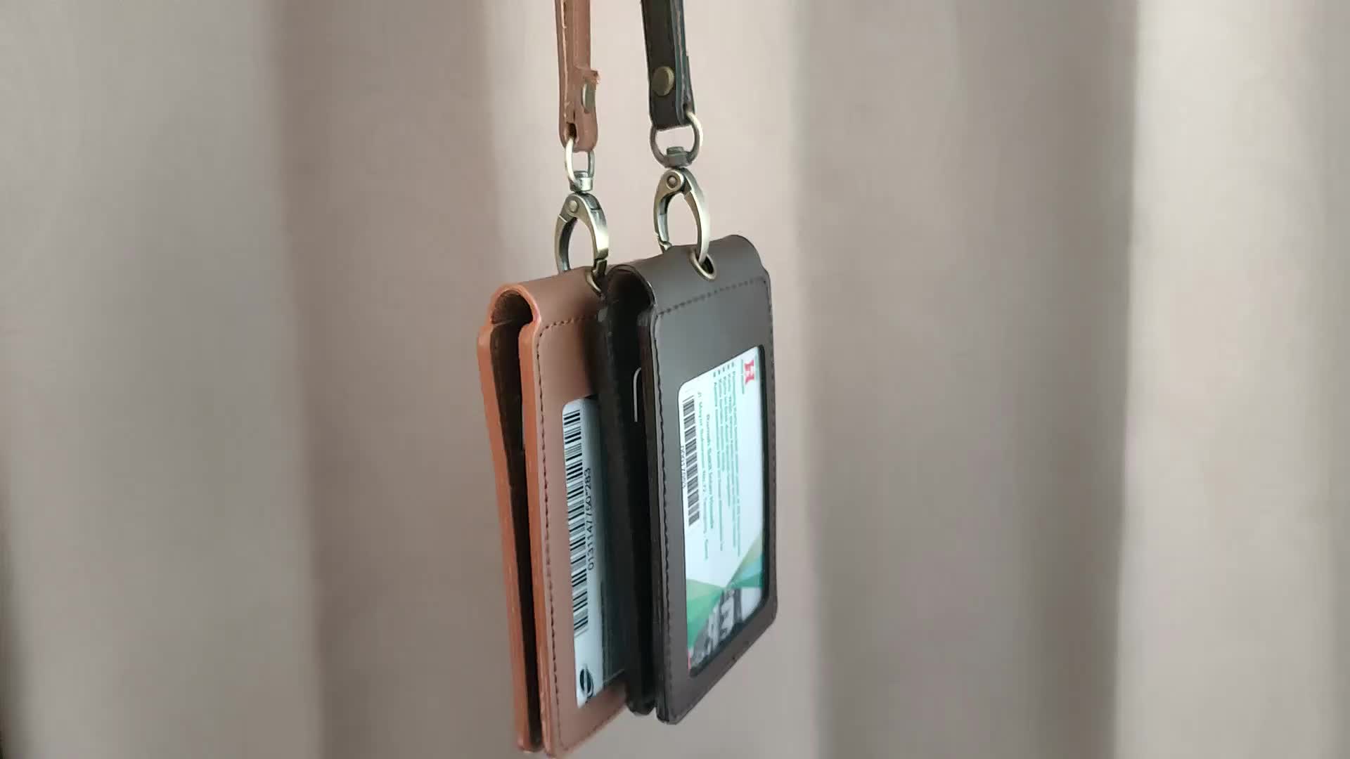 Id Card holder Name Tag kulit model terbaru