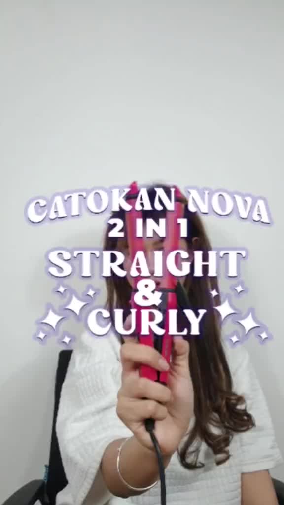 [COD] Nova 2009 2in1 Keriting dan Pelurus Rambut - Catokan Rambut Bagus Tahan Lama