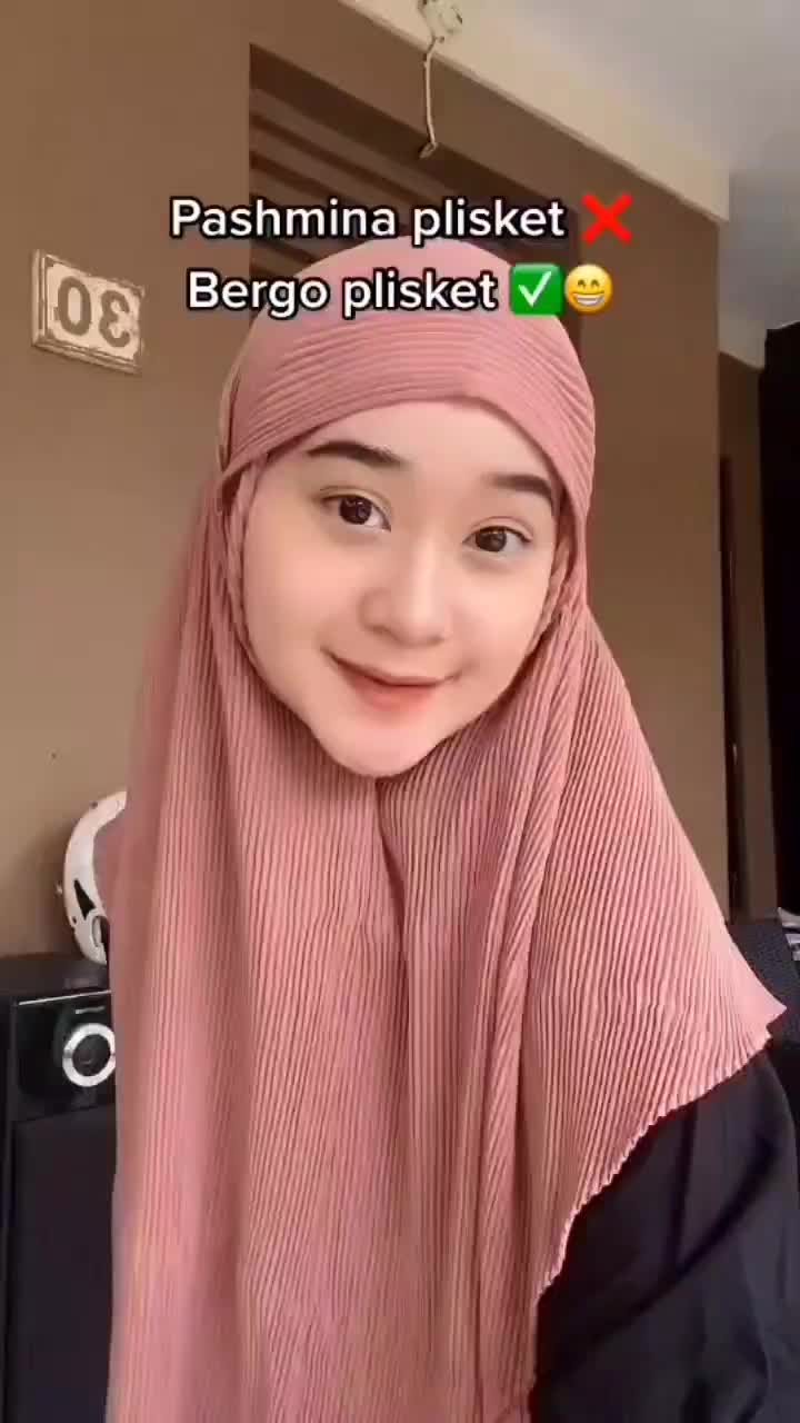 Bergo Full Plisket / Bergo Maryam Full Plisket Diamond Jilbab Instan Lidi Panjang