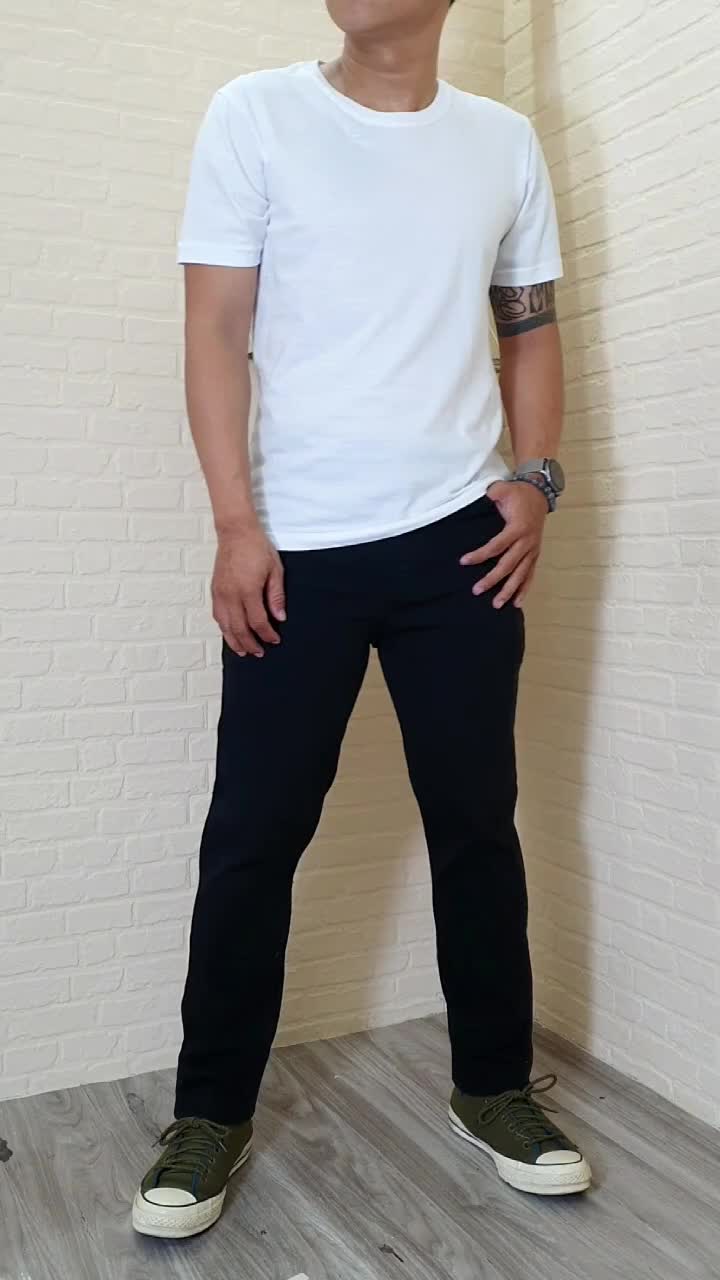 Celana Jeans Pria  Denim Celana Pensil Cowok Celana Jeans Hitam Pekat