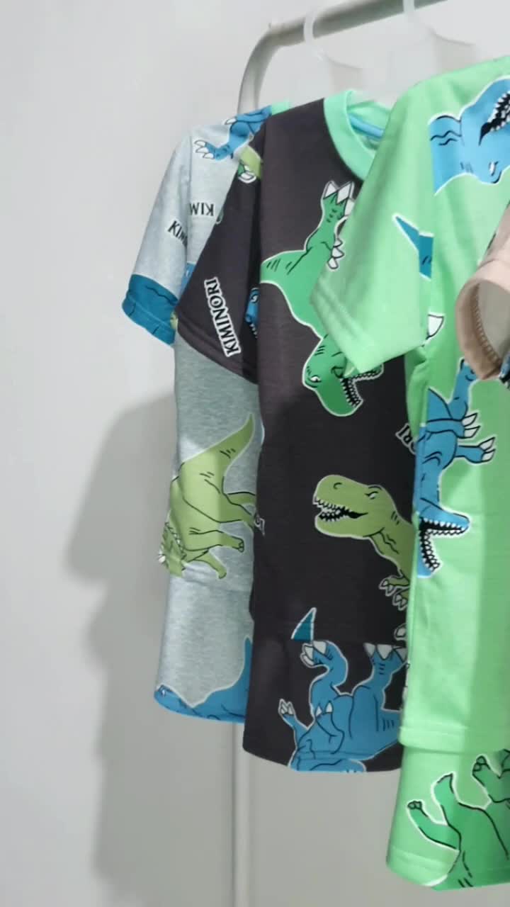 Kiminori OMAR.ST Setelan Baju Anak Laki Laki Lengan Pendek