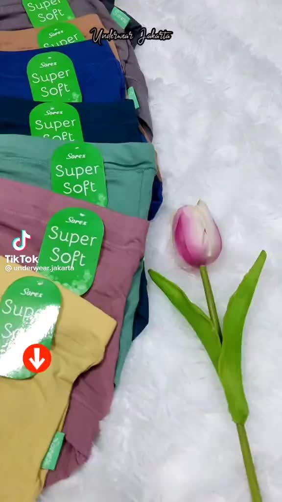 Sorex Celana Dalam Super Lembut CD Cewek Sorex 1238 Maxi Karet Lebar Mid Waist Bahan Mix Katun Polyester Model Semi Boxer Pendek untuk Wanita Dewasa