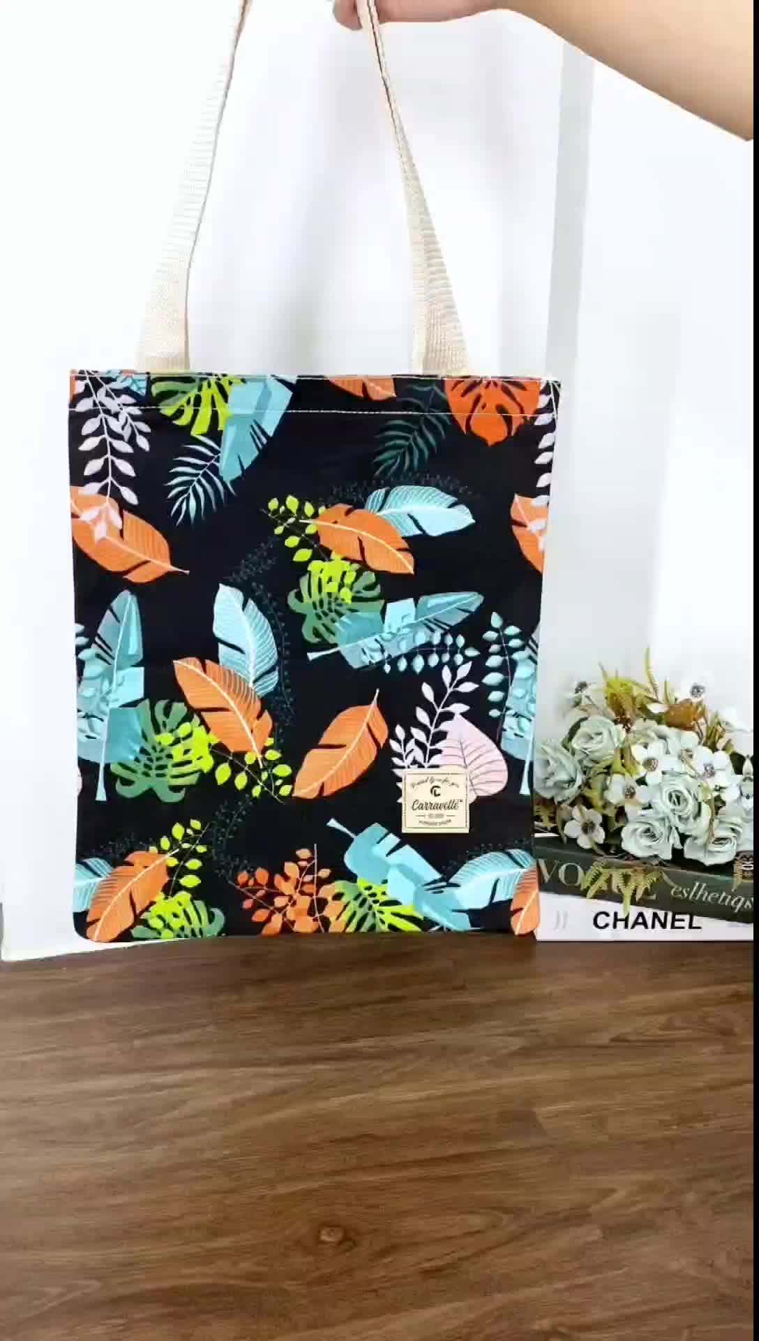 Carravelle - TOTEBAG LUCU TOTEBAG WANITA BAHAN KANVAS DG RESLETING