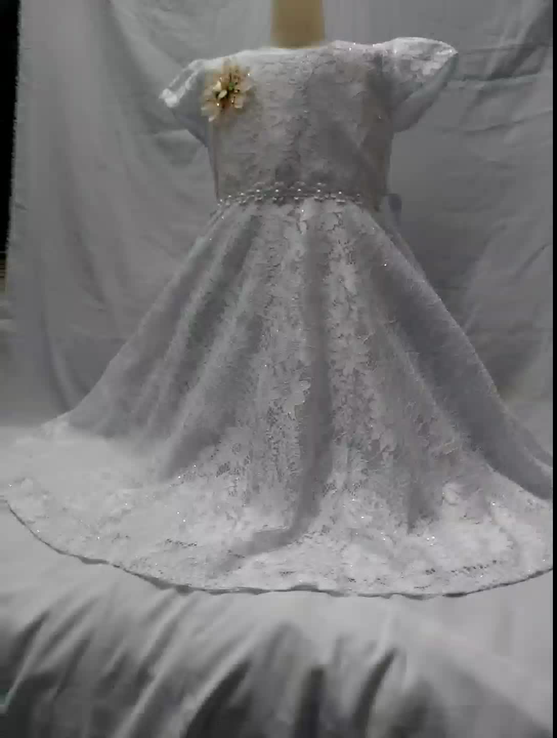PD GAUN PESTA BRUKAT PUTIH LEBAR MAYUNG Brokat Formal Wanita Kondangan Dress