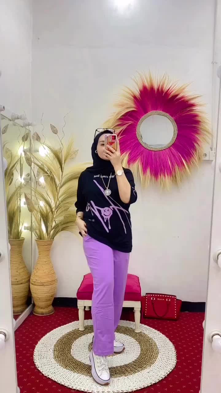 Setelan Wanita Dewasa Setelan Baju Celana Motif We Los Ld 110