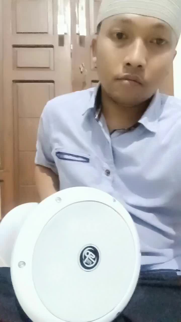 Darbuka Putih Mika Seif Percussion Gratis Kunci L