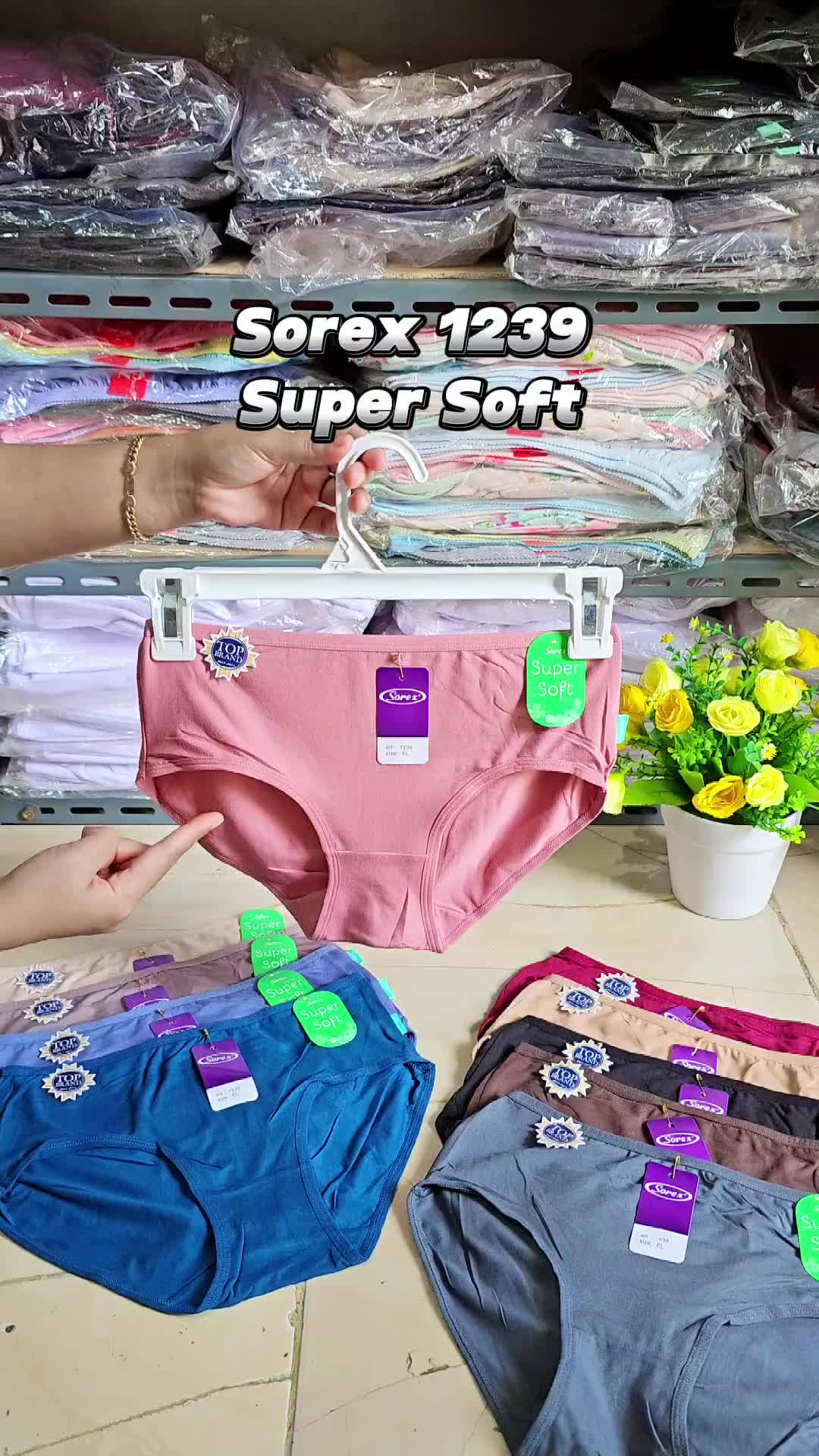Cd Wanita Sorex 1239 Super Soft Isi 3-6 Pcs | Celana Dalam Cewek Bahan Lembut Halus