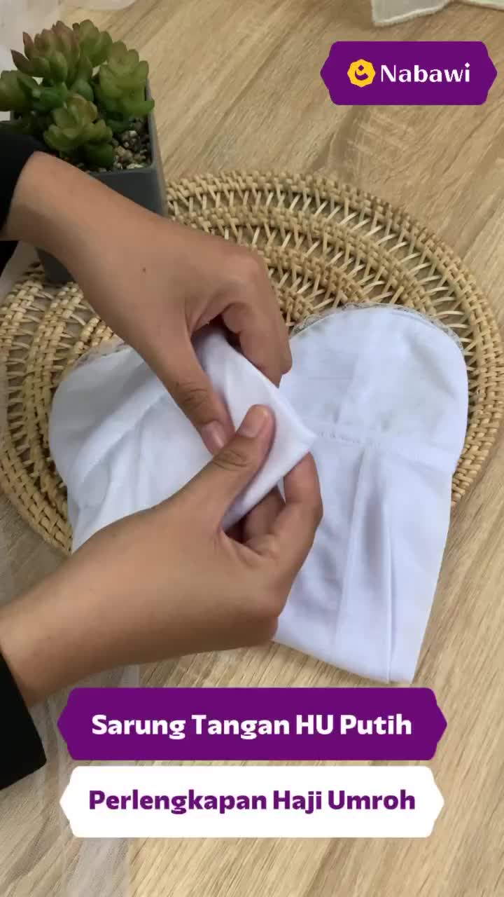 Gloves Sarung Tangan Haji Umroh Putih Kaos Tangan Panjang Renda Karet Perlengkapan Haji dan Umroh Wanita