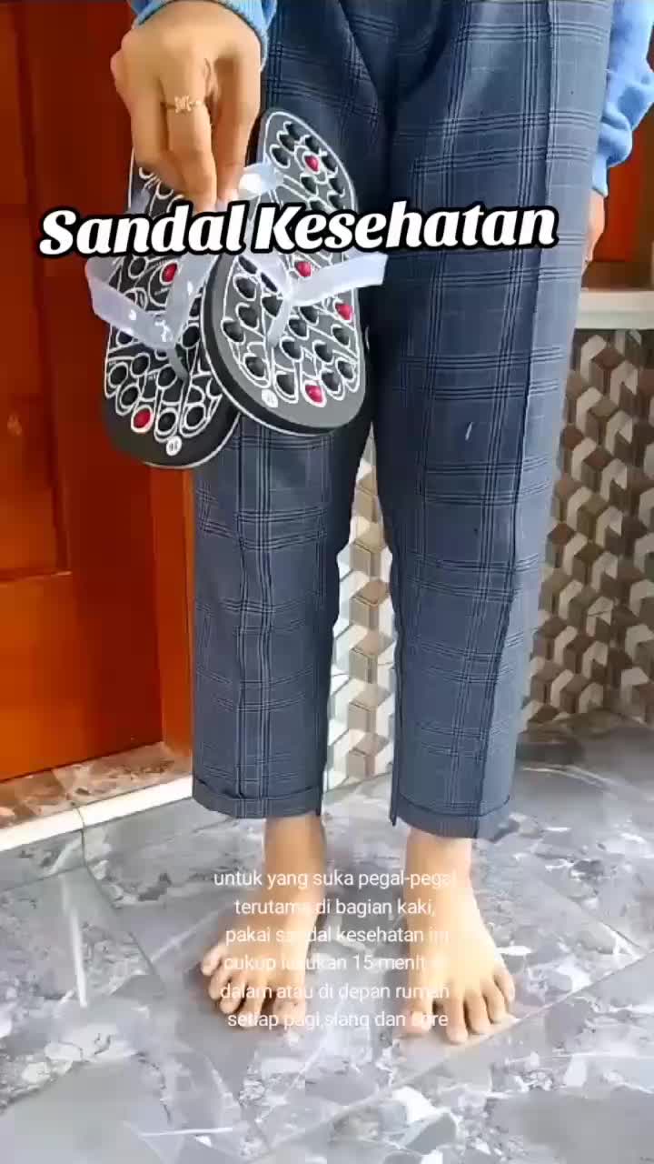 SANDAL JEPIT EVA Kesehatan/Rematik/Refleksi/Terapi/Asam urat/Akupuntur Dalam Ruangan Sandal jepit Sandal