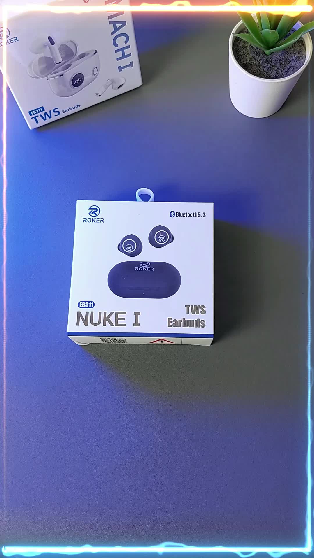 TWS ROKER NUKE I EB311 TRUE WIRELESS EARBUD TWS BLUETOOTH V5.3 headset earphones Headphones Earphone