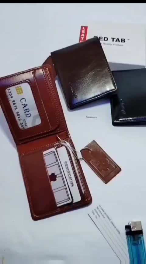 Dompet kulit Anti Bakar pria kulit asli COD