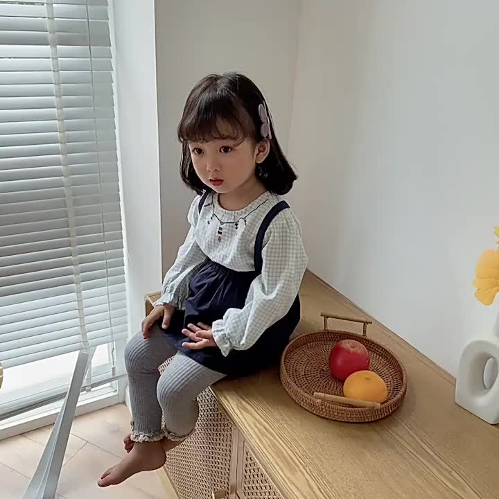 Boboho - Legging Anak Bayi Perempuan Ala  Motif Rufle Pita Bahan Katun Cewek