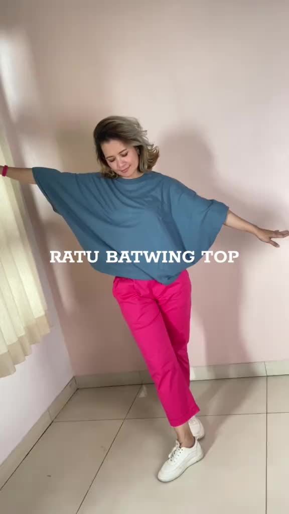 YESAMALIKA RATU BATWING TOP | Baju Atasan Kaos Oversize Wanita Bahan Cotton COMBED 30s KNITTO | Size Reguler dan Jumbo