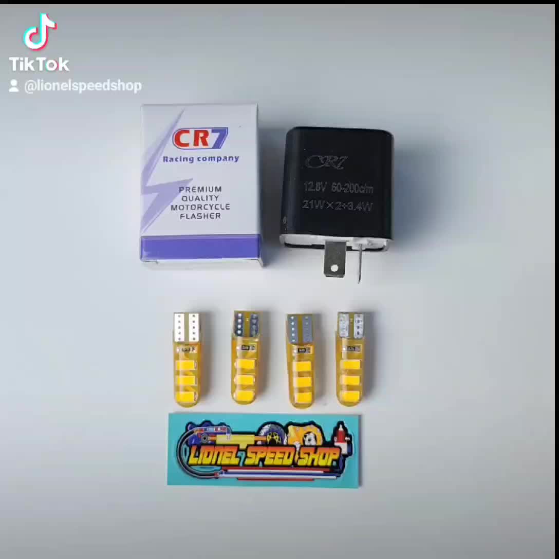 Lampu sein jelly led plus flasher CR7 lampu sein motor led universal 4 lampu 1 flasher Motorcycle