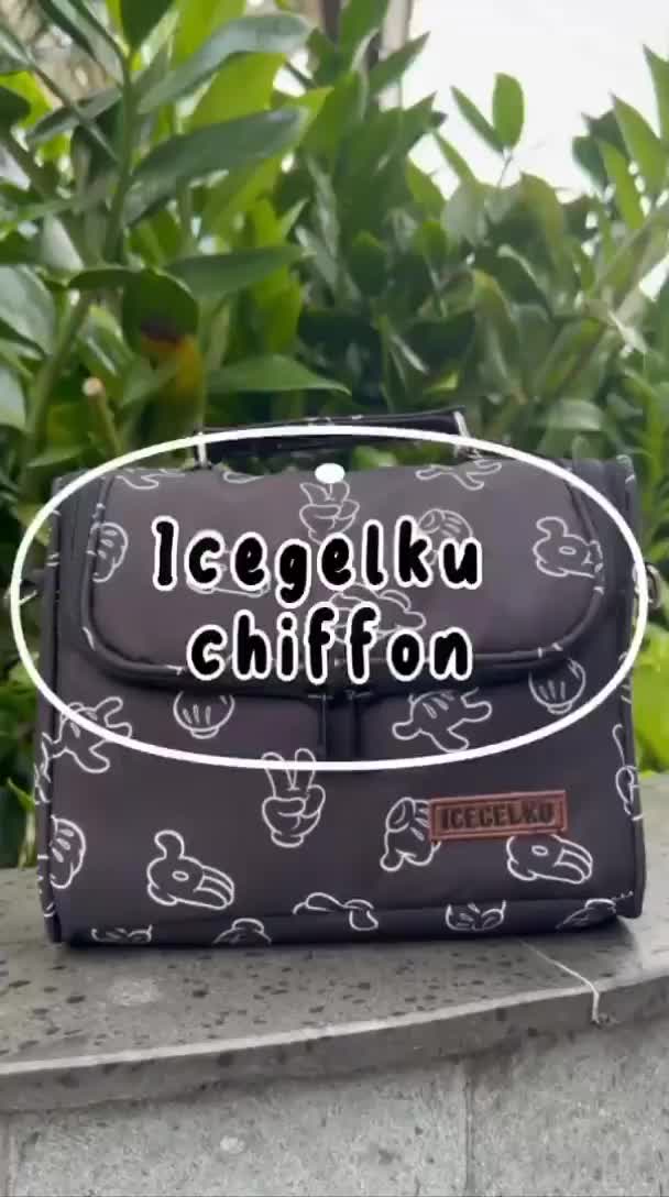 Cooler Bag Asi Simple, Tas Penyimpan Asi Free Botol Asi Kaca + Ice Gel Bunda