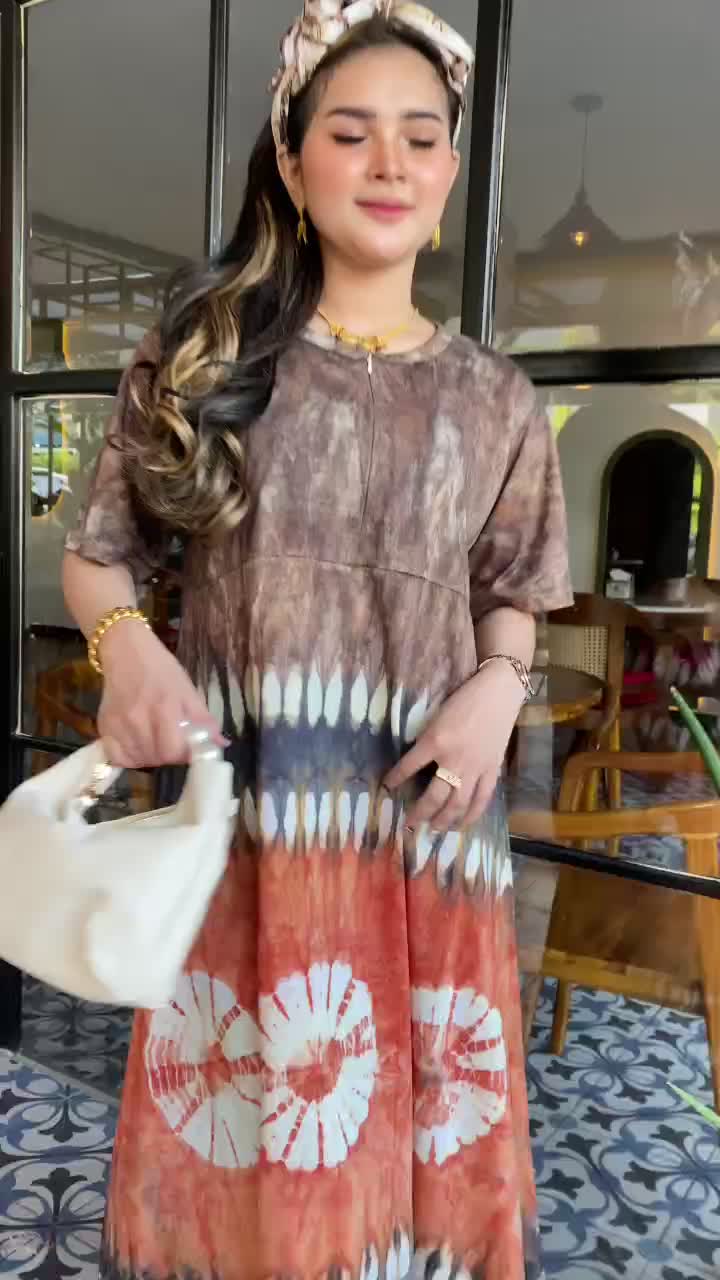 Batik Nilwa Daster Kaos Kekinian Motif Abstrak Lp Wenny Ld 120 Pb 130 Resleting Depan Busui Nyaman Adem Murah Kain Katun Dewasa Ibu Bumil