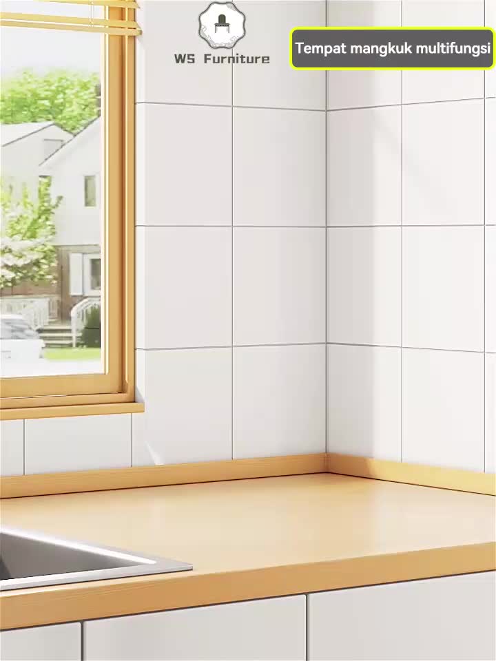 【GGAIMU】Rak Dapur Tempat Piring Stainless Penyimpanan Mangkuk Gelas Pisau Rak Untuk Cangkir- 2 Lapis Rak Piring