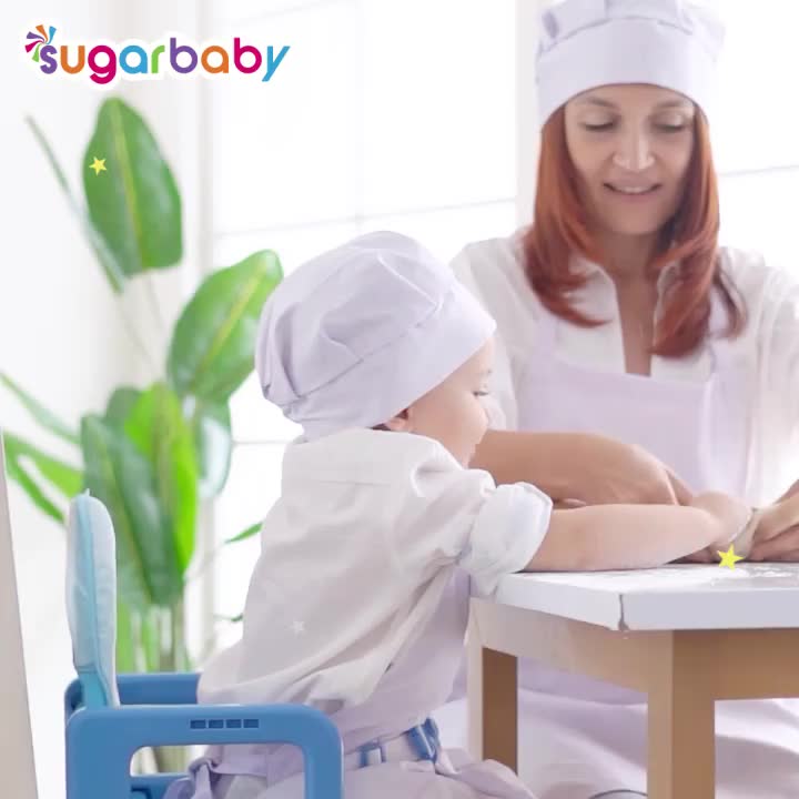 Sugarbaby Hello Bear BOOSTER SEAT Sugar Baby KURSI MAKAN BAYI ANAK Chair FREE BUBBLE