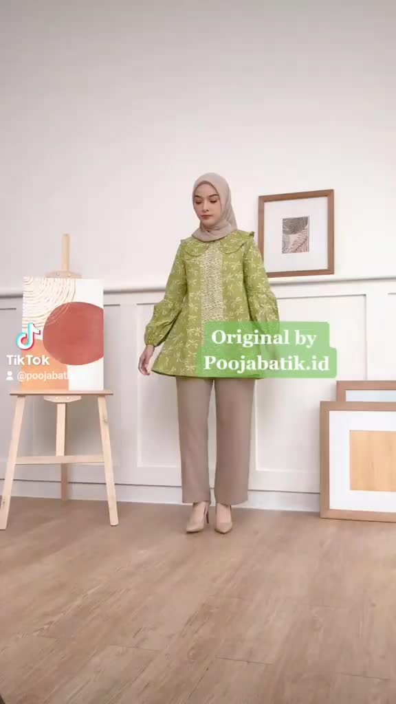 BLOUS CAPUNG BAJU KERJA ATSAN WANITA
