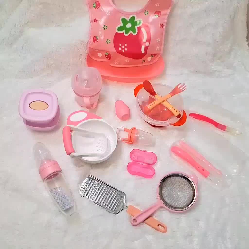 KF03 Paket Alat Makan MPASI Anak | Paket Hemat Set Makan Bayi Sendok