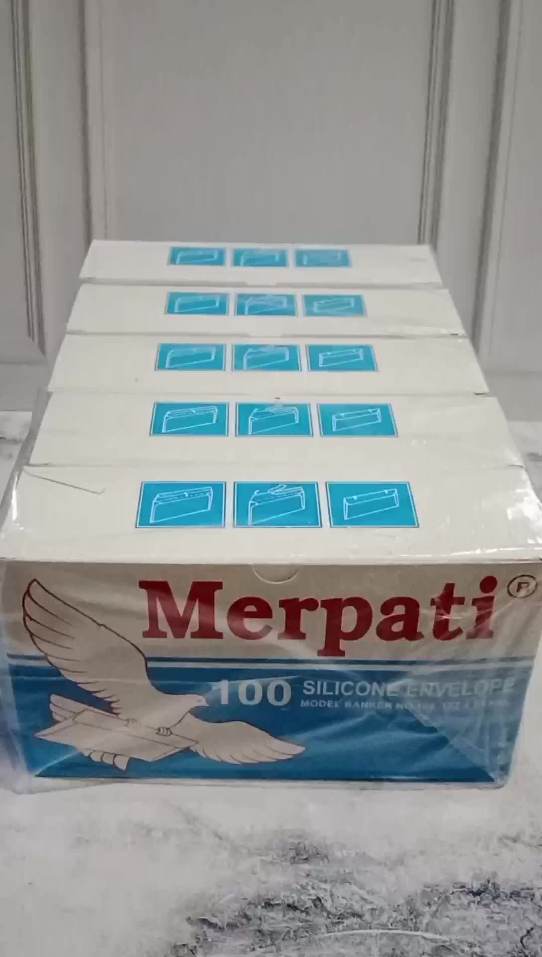 AMPLOP MERPATI TANGGUNG BIRU isi 100 |AMPLOP MURAH