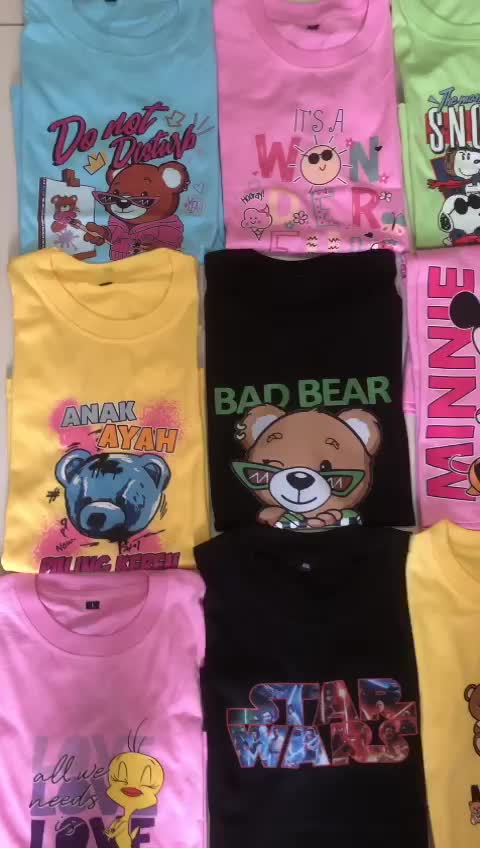 KOKO IMPORT - Baju Kaos Anak Laki-laki Usia 2-14 Tahun Motif Shark Atasan Distro Lengan Pendek Keren Lucu Kain Katun Lembut