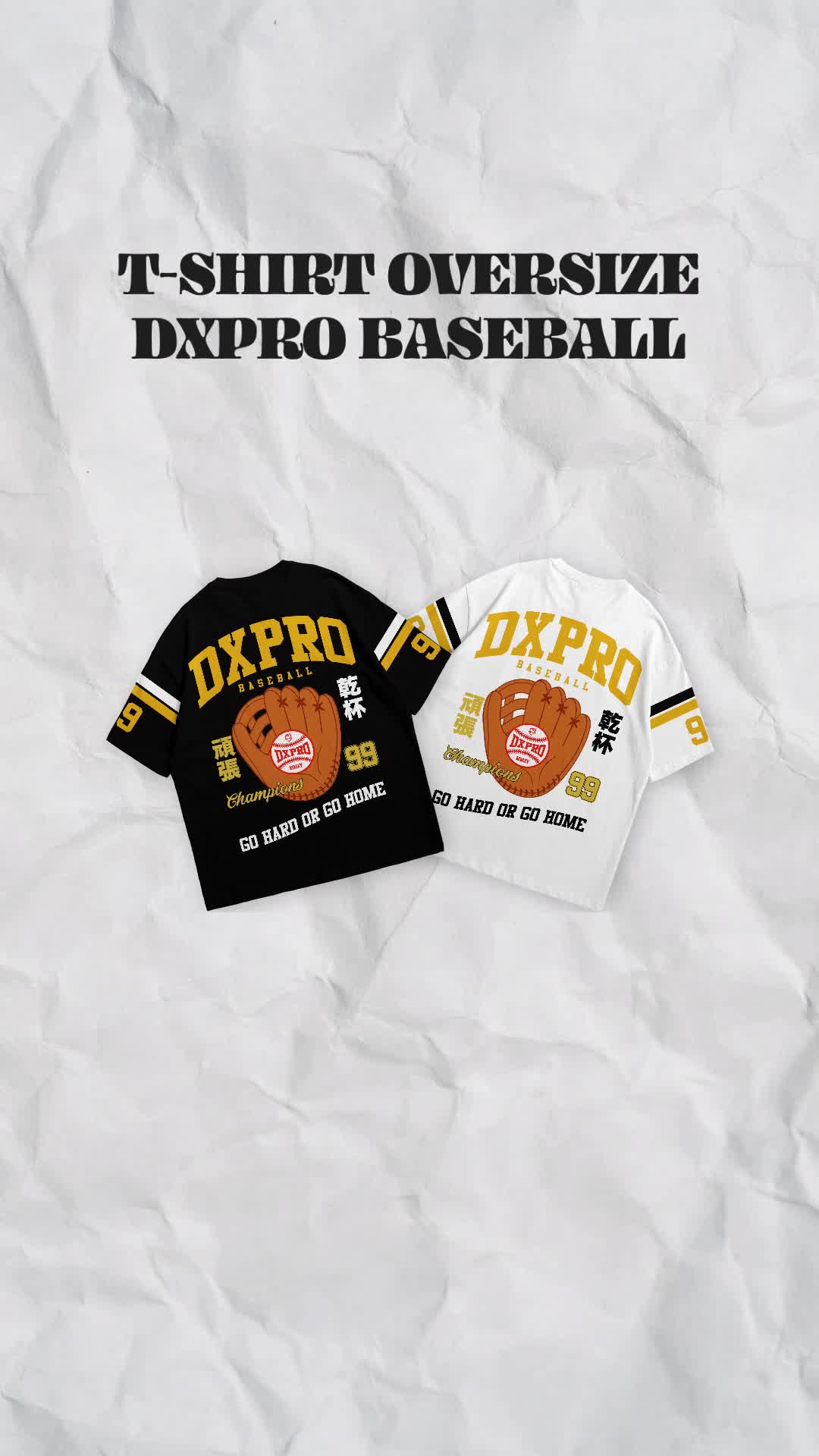Kaos Oversize Dxpro Baseball Strip Heavy Cotton 20s Combine Bordir Katun Distro